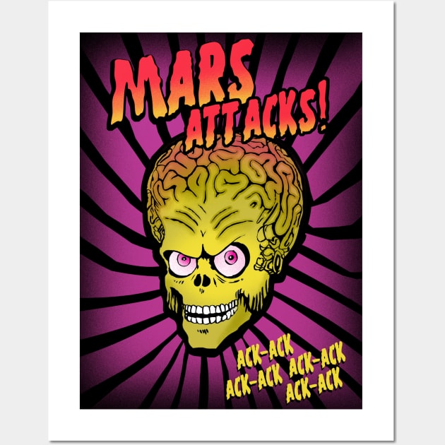 Mars Attacks movie inspired Wall Art by 2ToastDesign